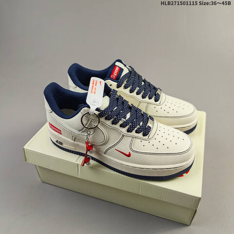 Nike Air Force 1 07 HH7518 074 Sail Navy Red White EU 36 45 Sneaker EU 36-45 - Unisex (BS-63687)