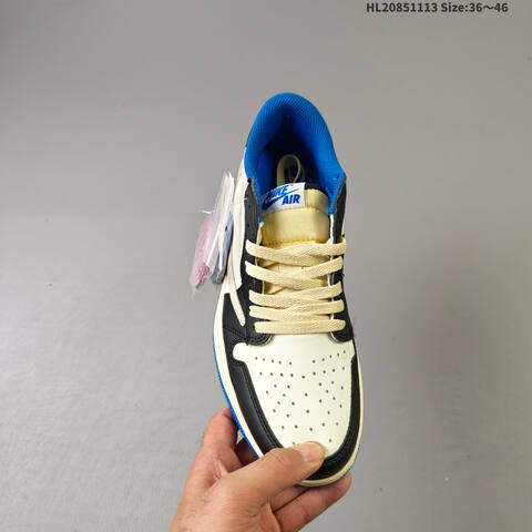 Nike Air Jordan 1 Low OG SP Military Blue Black Cream 36 46 Casual - Unisex (BS-63798)