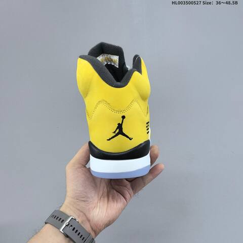 Jordan Air Jordan 5 Retro Tokyo T23 Yellow Black Grey White EU 36-48 5 Basketball - Unisex (BS-65855)