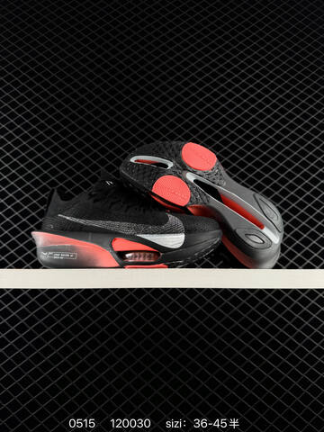 Nike Alphafly 3 Black Bright Red Silver EU 36-45 Running - Unisex (BS-71412)