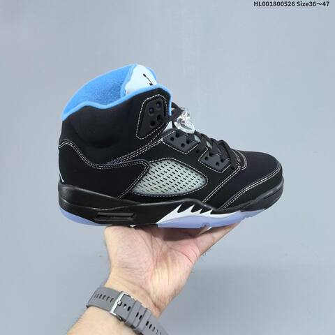 Jordan Air Jordan 5 Retro Black University Blue EU 36-47 Basketball - Unisex (BS-65875)