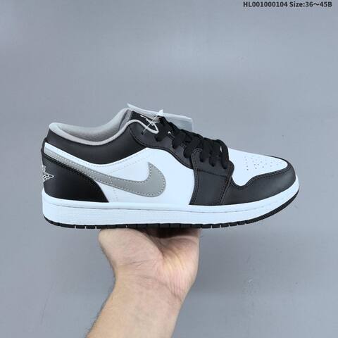 Jordan Air Jordan 1 Low Black White Gray EU 36-45 Lifestyle - Unisex (BS-67120)