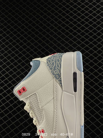 Jordan Air Jordan 3 Retro OG Joker White Blue Pink EU 40-47 Basketball Shoe - Men s BS-80812