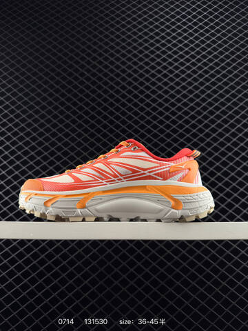 HOKA ONE ONE Mafate Speed 2 Low TPU Orange Red White Beige EU 36-45 Trail Shoe Trail Running Sneakers - Unisex (BS-86555)