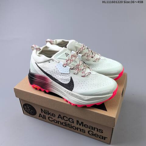 Nike ACG Zegama Trail 2 HV8113-002 Triple Black Light Grey Black Bright Pink EU 36 45 Trail Shoe EU 36-45 - Unisex BS-62538