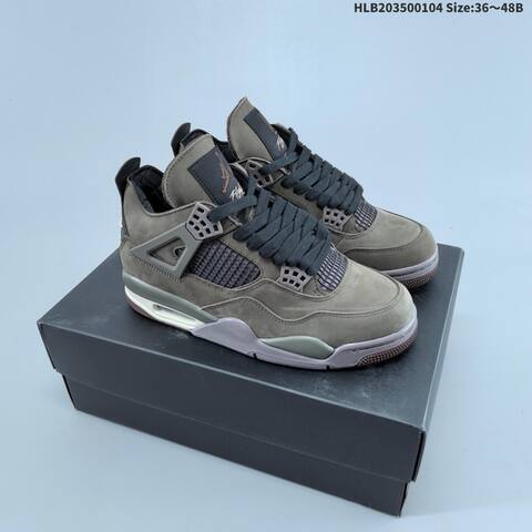 Jordan Air Jordan 4 Retro Taupe Grey With Black EU 36-48 Basketball - Unisex (BS-67112)