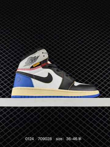 Jordan Air Jordan 1 Retro High Union Los Angeles White Red Blue Black Cream EU 36-46 Basketball Shoe - Unisex (BS-79779)