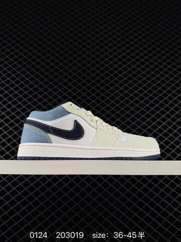 Jordan Air Jordan 1 Low Grey Black Cream White EU 36-45 Sneaker - Unisex (BS-79780)