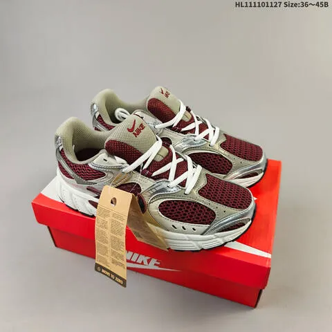 Nike V5 RNR burgundy white silver grey EU 36-45 running shoe