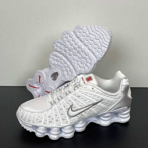 Nike Shox TL White Silver Running (BS-87033)