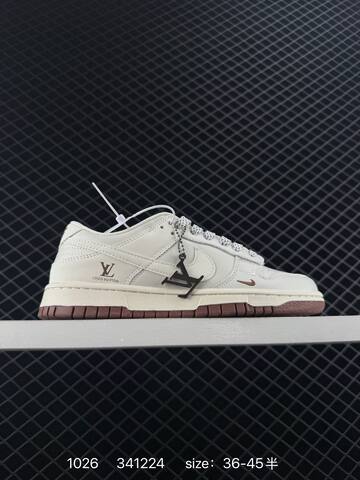 Nike SB Dunk Low Cream White Brown Black Multi EU 36-45 Skate - Unisex (BS-74547)