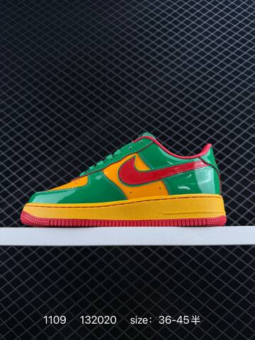 Nike Air Force 1 07 Green Yellow Red EU 36-45 5 Lifestyle - Unisex (BS-74277)