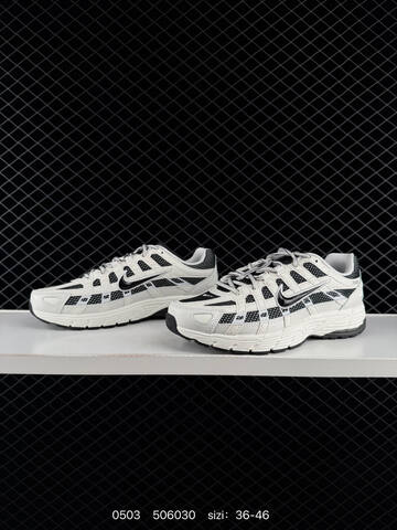 Nike P-6000 White Black 36-46 Running - Unisex (BS-71703)