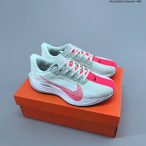 Nike Air Zoom Pegasus Plus Flyknit Black White Grey Pink Light Green EU 36-45 Running Shoe - Unisex BS-61359