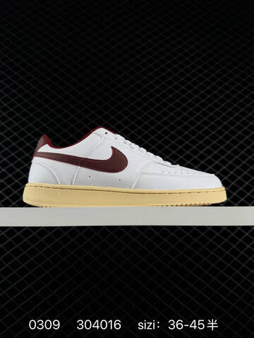 Nike Court Vision Low White Black White Olive Green White Burgundy White Leopard Print EU 36-45 Casual - Unisex (BS-72721)