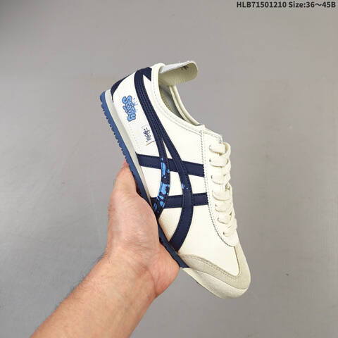 Onitsuka Tiger Mexico 66 Cream White Purple EU 36-45 Sneaker Casual Sneakers - Unisex (BS-69171)