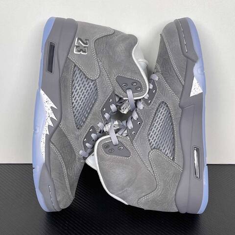 Jordan Air Jordan 5 Wolf Grey DD0587-002 Dark Grey Light Grey White Ice Blue Basketball Shoe BS-87291