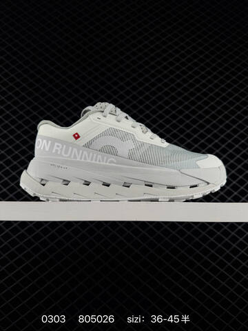 On Cloudultra 3 Triple Black And White Grey EU 36-45 Trail Shoe Trail Running Sneakers - Unisex (BS-85403)