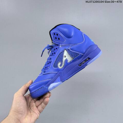 Jordan Air Jordan 5 Retro Blue Black Gray EU 36-47B Basketball - Women's (BS-67125)