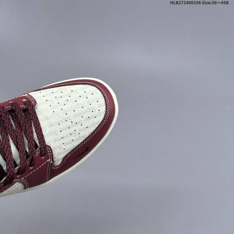 Jordan Air Jordan 1 Low Burgundy White Black EU 36-45 Lifestyle - Unisex (BS-67076)