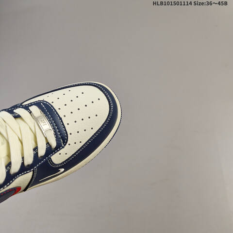 Nike Air Force 1 07 Low Sail Navy Red EU 36-45 Sneaker - Unisex (BS-63736)
