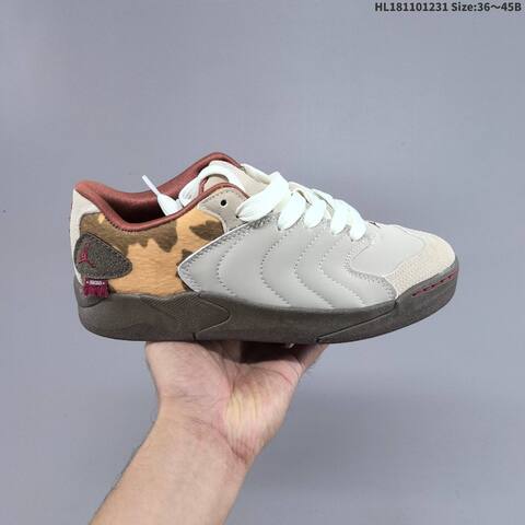 Jordan Session CNY Grey Beige Maroon White 36-45B Lifestyle - Women's (BS-67158)