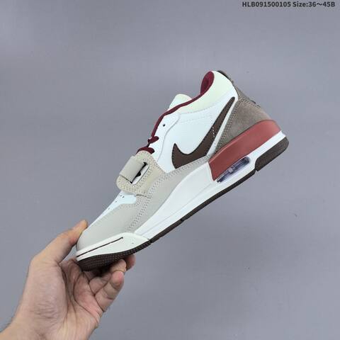 Jordan Legacy 312 Low White Beige Burgundy Brown EU 36-45 Lifestyle - Unisex (BS-67091)