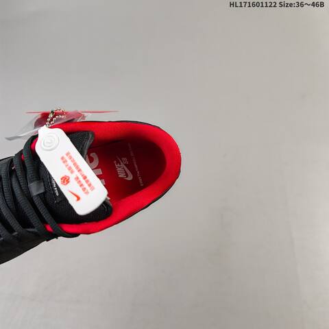 Nike SB Dunk Low Black Red EU 36-46 Skate Shoe - Unisex BS-63240