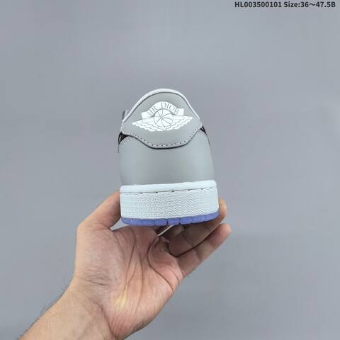 Nike Air Jordan 1 Low OG x Dior White Wolf Grey 36 47 5 Basketball - Unisex (BS-67143)