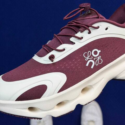 LOEWE x On Cloudsol Burgundy Off White Running Shoe Running Sneakers (BS-86759)