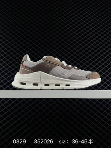 On Cloud Tec 352026 Brown Grey Off White EU 36-45 Running Shoe Running Sneakers - Unisex (BS-85380)