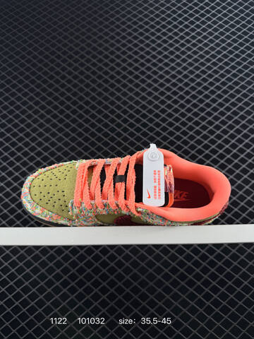 Nike SB Dunk Low Multicolor Olive Red Orange 35 5-45 Skate - Unisex (BS-74060)