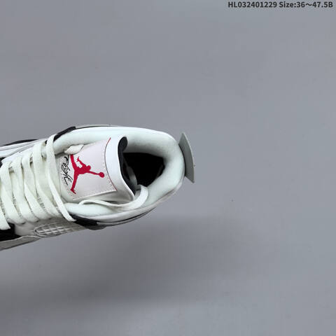 Jordan Air Jordan 4 Retro OG White Cement 36 47 5 Basketball - Unisex (BS-67196)
