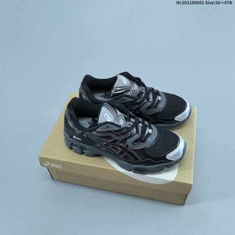 ASICS GEL-NYC Black Silver Dark Green Cream EU 36-47 Running Shoe Running Sneakers - Unisex (BS-68774)