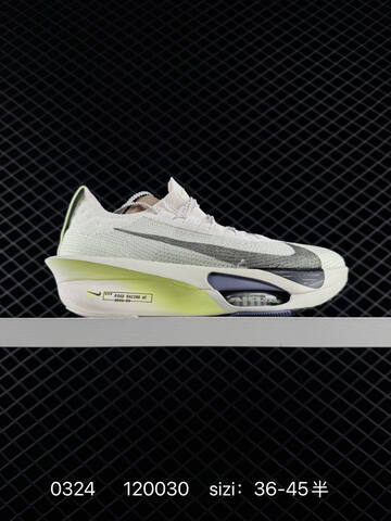 Nike Air Zoom Alphafly NEXT 3 White Neon Green Black Grey EU 36-45 Running - Unisex (BS-72480)