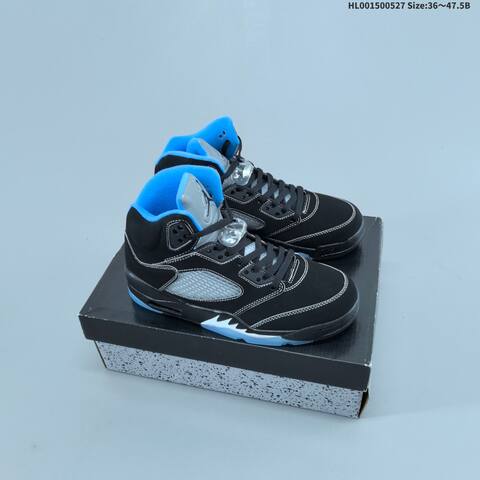 Jordan Air Jordan 5 Retro Black University Blue EU 36-47 5 Basketball - Unisex (BS-65859)