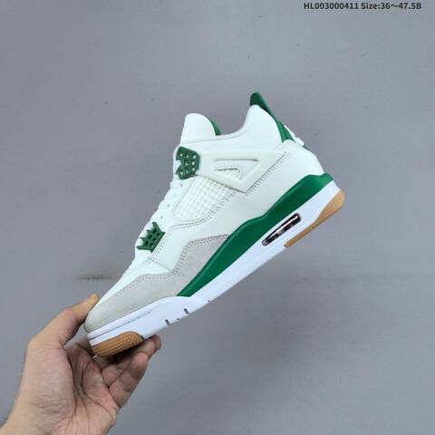 Jordan Nike SB x Air Jordan 4 Retro SP Pine Green Sail White Pine Green Gum EU 36-47 5 Skate - Unisex (BS-66239)