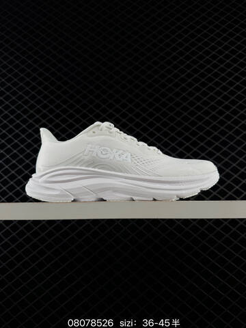 HOKA ONE ONE Clifton 9 Black White EU 36-45 Running Shoe Running Sneakers - Unisex (BS-86127)