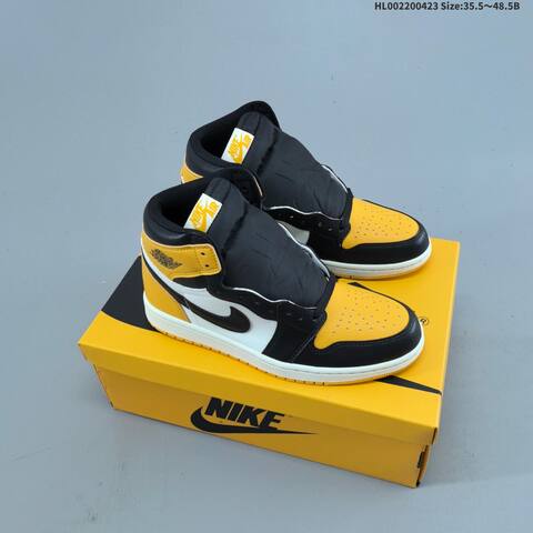 Jordan Air Jordan 1 High OG Taxi Black White 35 5-48 5 Basketball - Unisex (BS-66076)