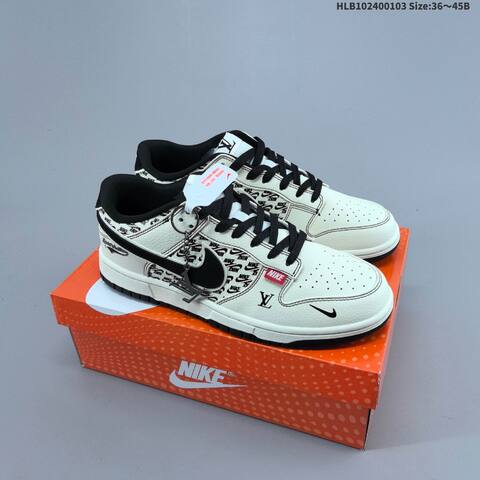 Nike Dunk Low Off White Grey Navy Red EU 36-45 Skate Shoe - Unisex BS-62263