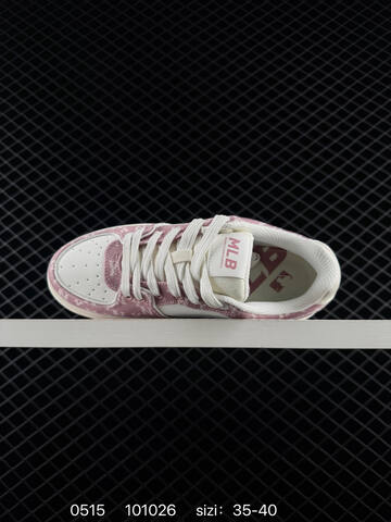 MLB Chunky Liner Denim Pink White Off White EU 35-40 Skate Shoe Skate Sneakers - Unisex