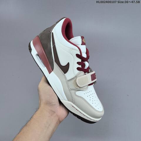 Jordan Air Jordan Legacy 312 Low White Burgundy Brown EU 36-47 5 Lifestyle - Unisex (BS-67071)