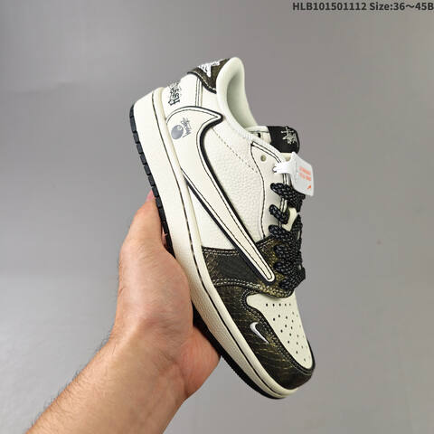 Jordan Air Jordan 1 Low Travis Scott White Grey Navy Green Black Assorted EU 36-45 Lifestyle - Unisex (BS-63850)