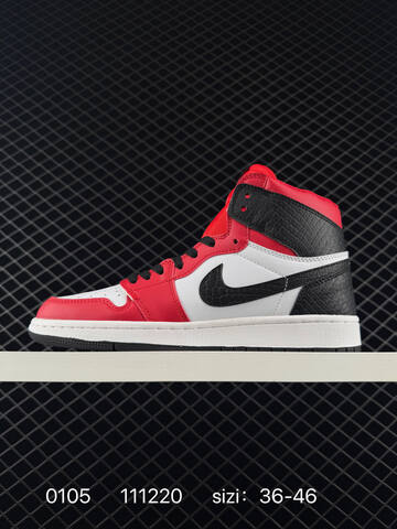 Jordan Air Jordan 1 Retro Mid 554724-445 White Red Black EU 36-46 Basketball Shoe - Unisex (BS-79904)
