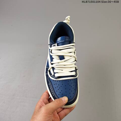Givenchy Nike Air Jordan 1 x Travis Scott AIR JORDAN DIY Navy Blue And White (BS-63918)