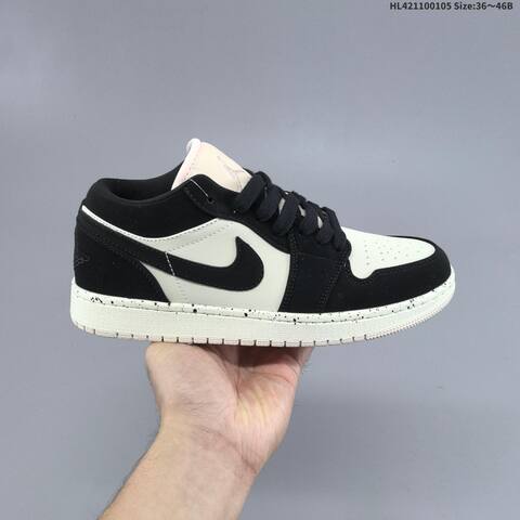 Nike Air Jordan 1 Low Black White 36-46 Casual - Unisex (BS-67088)