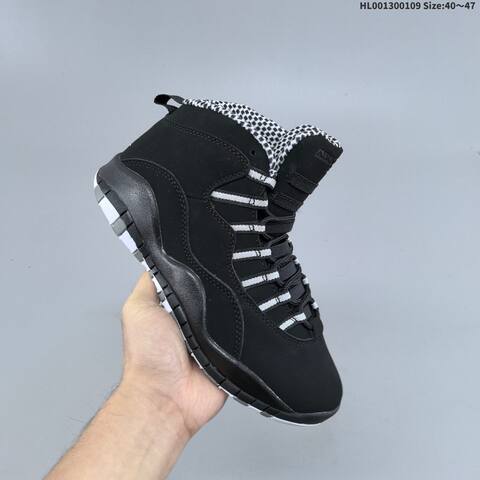 Jordan Air Jordan 10 Retro Black White Grey EU 40-47 Basketball - Men's (BS-67042)