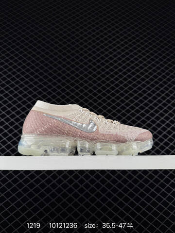 Nike Air VaporMax Flyknit White Pink 35 5-47 5 Running - Unisex (BS-73586)