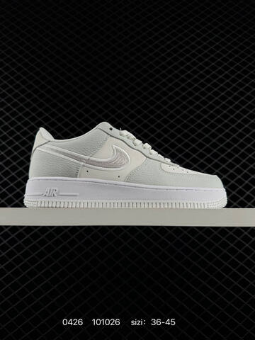 Nike Air Force 1 07 Low Multiple Colorways White Navy Blue Light Grey Embroidered Silver Swoosh White Black Light Grey Light Green EU 36-45 Lifestyle - Unisex (BS-71853)