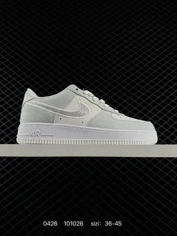 Nike Air Force 1 07 Low Multiple Colorways White Navy Blue Light Grey Embroidered Silver Swoosh White Black Light Grey Light Green EU 36-45 Lifestyle - Unisex BS-71853